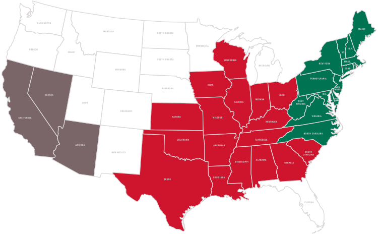 east-central-west-regions